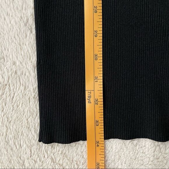 good American Crisscross Bodice Body-Con Dress Black Size 2 - Picture 9 of 12